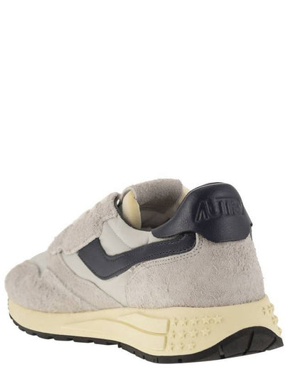 Autry Grey Suede And Nylon Reelwind Low Sneakers And Space - AUTRY - BALAAN 2