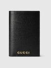 Script Leather Passport Wallet Black - GUCCI - BALAAN 2