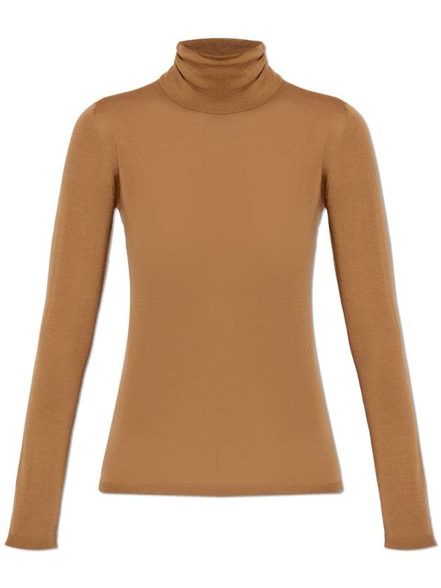 Max Mara Wool Turtleneck, Women's, Brown - MAX MARA - BALAAN 1