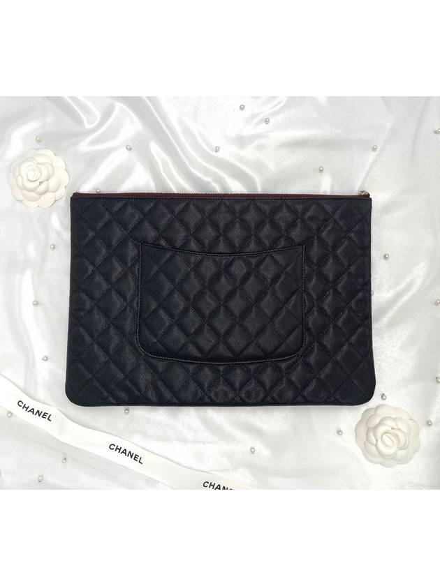 Classic Clutch Caviar Black Large Silver A82552 - CHANEL - BALAAN 8