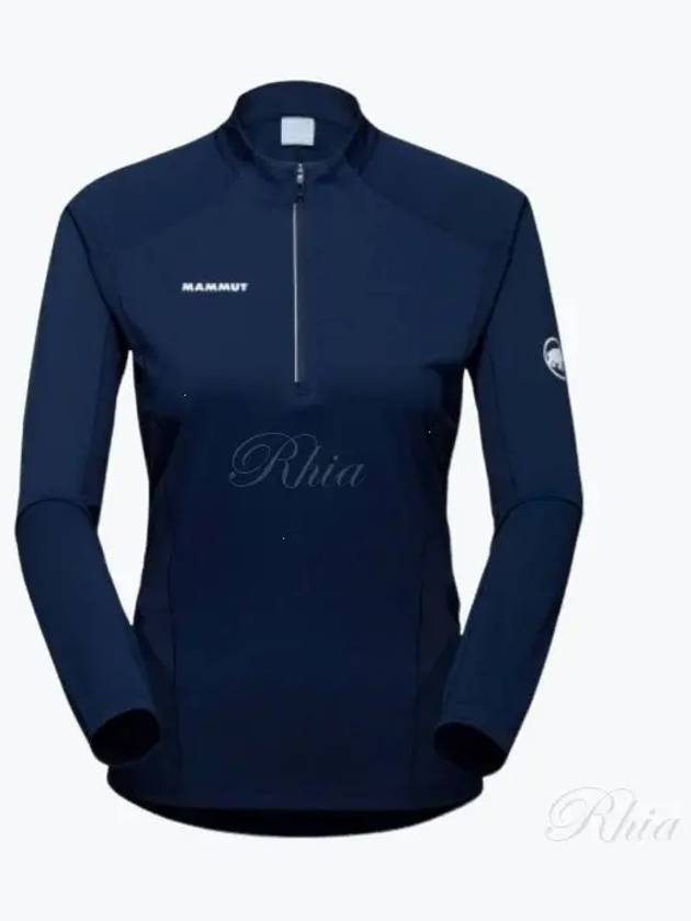 Aenergy FL ​​Half Zip-up Long Sleeve T-shirt Navy - MAMMUT - BALAAN 2