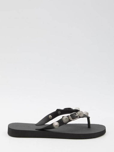 Cagole Thong Sandal Black - BALENCIAGA - BALAAN 1