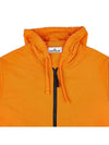 Wappen Patch Cotton Hooded Zip Up Orange - STONE ISLAND - BALAAN 4