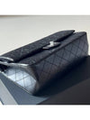 2 55 Vintage Flap Bag Large Black Silver A37587 - CHANEL - BALAAN 6