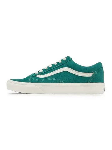 Old Skool Suede Low Top Sneakers Green Marshmallow - VANS - BALAAN 1