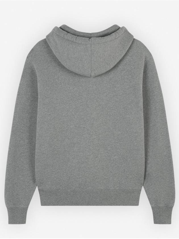 Foxhead Patch Comfort Zipper Hooded Medium Grey Melange - MAISON KITSUNE - BALAAN 3