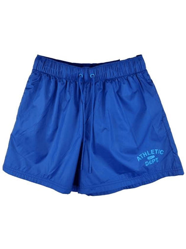 Women's Mid Rise Shorts Blue - NIKE - BALAAN 1