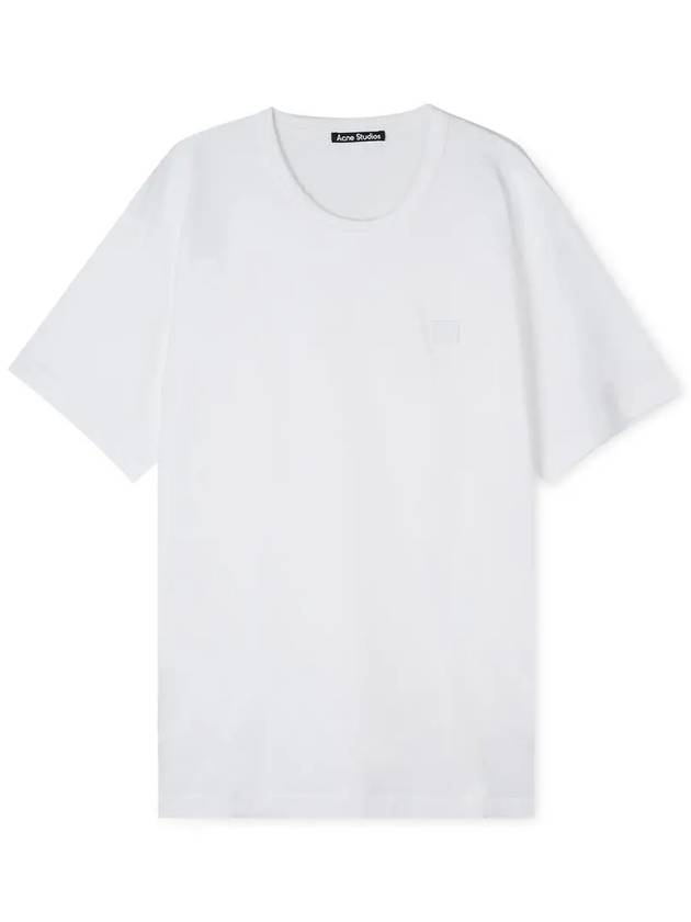 Face Patch Crew Neck Short Sleeve T-Shirt White - ACNE STUDIOS - BALAAN 4