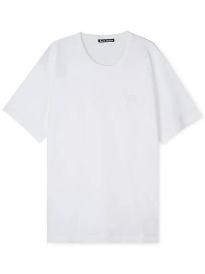 Face Patch Crew Neck Short Sleeve T-Shirt White - ACNE STUDIOS - BALAAN 2