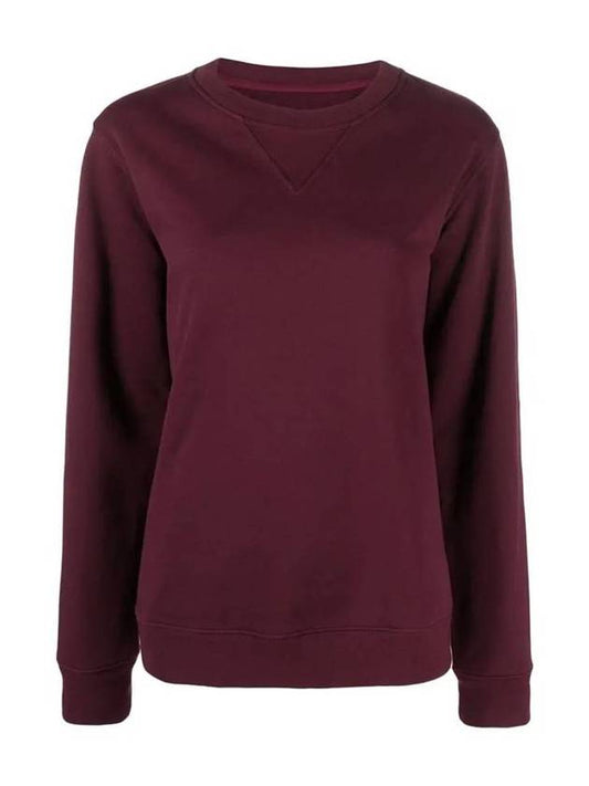 Stitched Crewneck Sweatshirt Burgundy - MAISON MARGIELA - BALAAN.