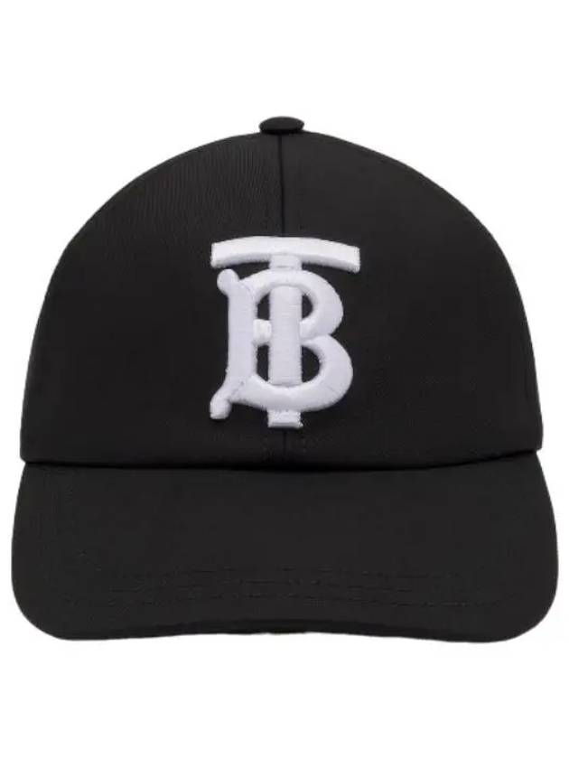 embroidered ball cap black hat - BURBERRY - BALAAN 1