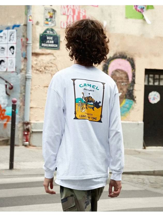 Camel Pigment Long Sleeve TShirt White FLT710 - FLUKE - BALAAN 1