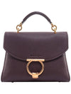 Gancini Small Tote Bag Ganache Brown - SALVATORE FERRAGAMO - BALAAN 1