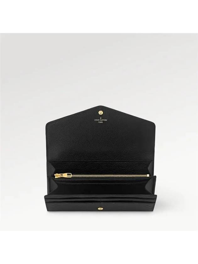 Sarah Monogram Long Wallet Black - LOUIS VUITTON - BALAAN 5