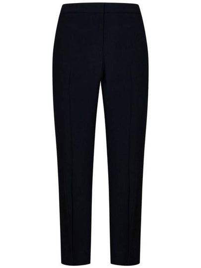 Women's Leaf Crepe Cigarette Straight Pants Black - ALEXANDER MCQUEEN - BALAAN 2