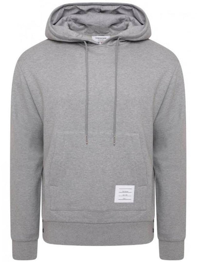 Men's Center Back Stripe Logo Patch Hoodie Grey - THOM BROWNE - BALAAN 2