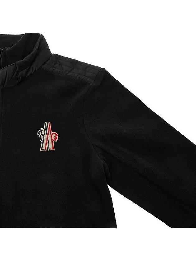 logo patch Phillies zip-up jacket black - MONCLER - BALAAN.