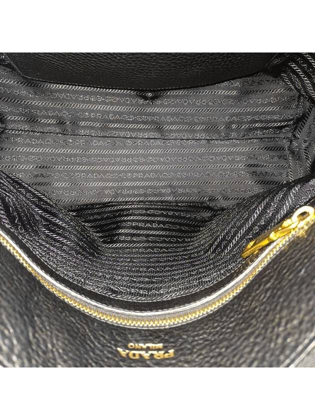 Women s 1BA157 Black Vitello Dino Tote Bag Strap - PRADA - BALAAN 10