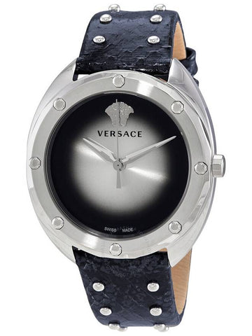 Versace Shadov Quartz Silver / Black Dial Ladies Watch VEBM00118 - VERSACE - BALAAN 1