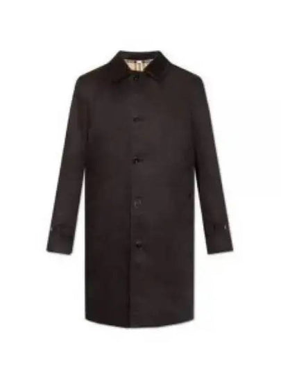 Cotton Inner Check Single Coat Black - BURBERRY - BALAAN 2