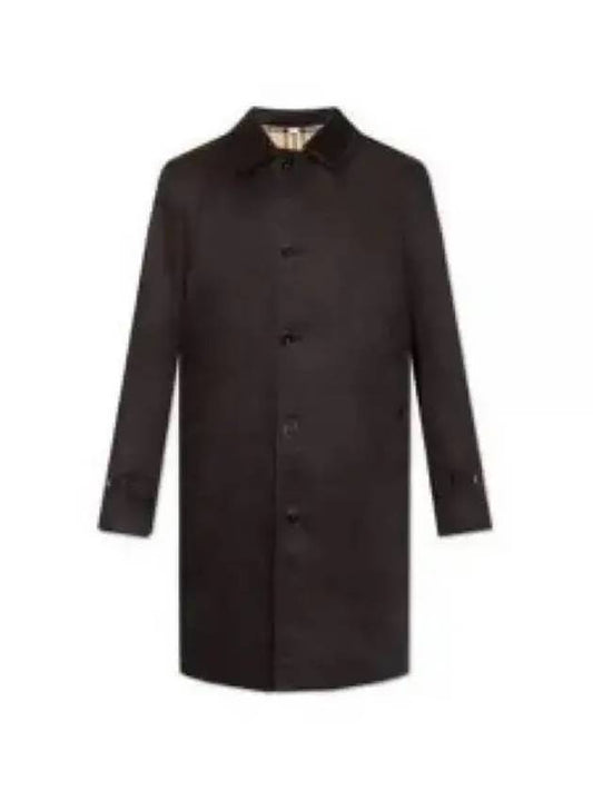 Cotton Inner Check Single Coat Black - BURBERRY - BALAAN 2