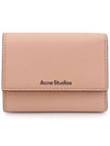 Logo Embossed Leather Half Wallet Pink - ACNE STUDIOS - BALAAN 3