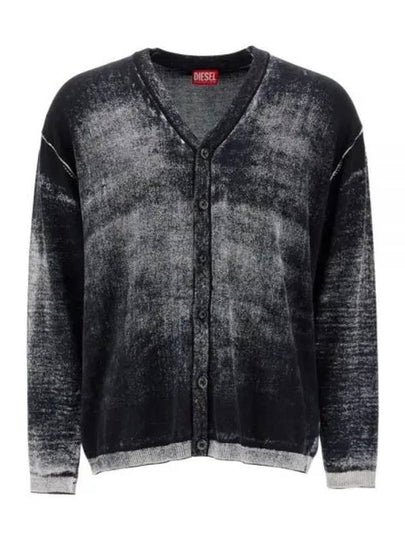 K-Larence B Reverse Print Cardigan Black - DIESEL - BALAAN 2