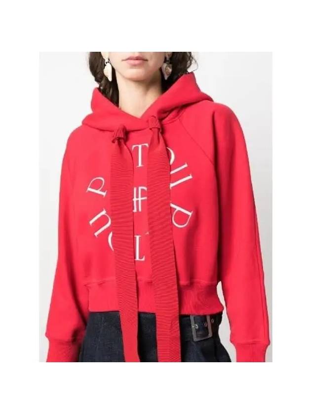 Hooded Sweatshirt JE0699995306R Rosso - PATOU - BALAAN 6