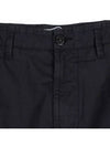 Compass Badge Gabardine Cargo Straight Pants Black - STONE ISLAND - BALAAN 5