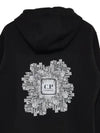 Graphic Logo Hoodie Black - CP COMPANY - BALAAN 7