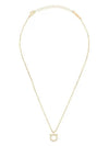 Gancini Crystals Necklace Gold - SALVATORE FERRAGAMO - BALAAN 2