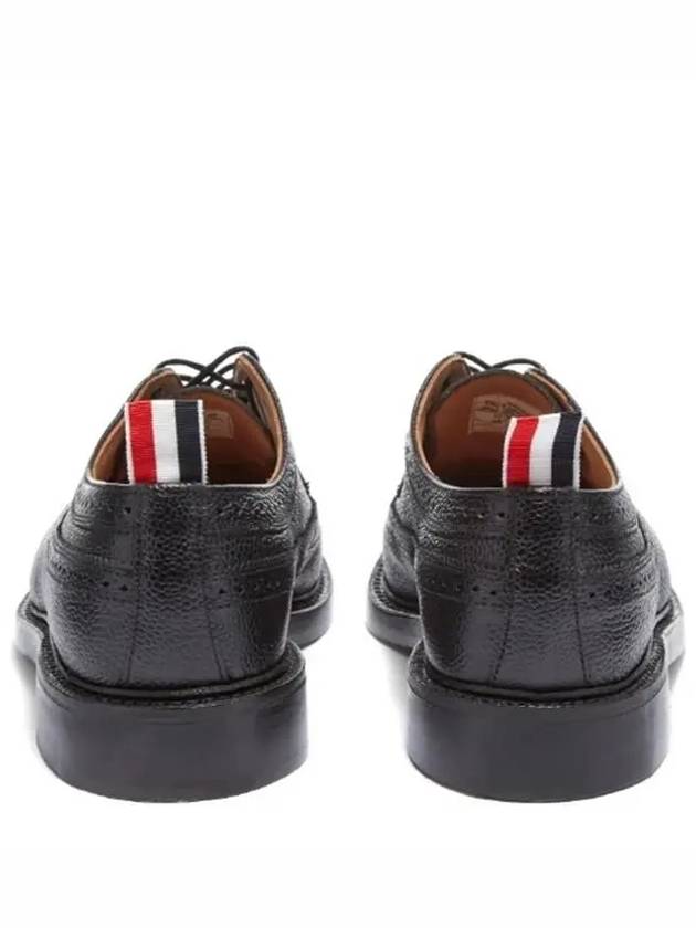 Men's Classic Long Wing Brogue Lace Up Brogue Shoes Black - THOM BROWNE - BALAAN 7