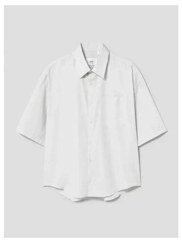 Men s boxy loose fit shirt blouse southern white domestic product GM0024040146994 - AMI - BALAAN 1