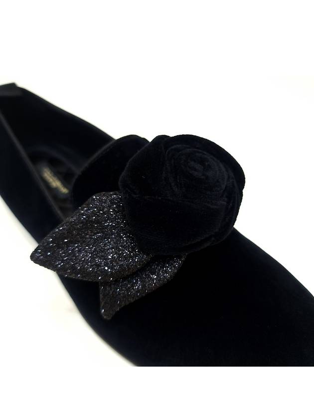 Bow Velvet Loafers Black - DOLCE&GABBANA - BALAAN 9