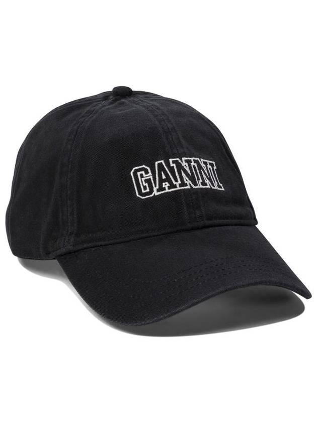 Logo Ball Cap Black - GANNI - BALAAN 3