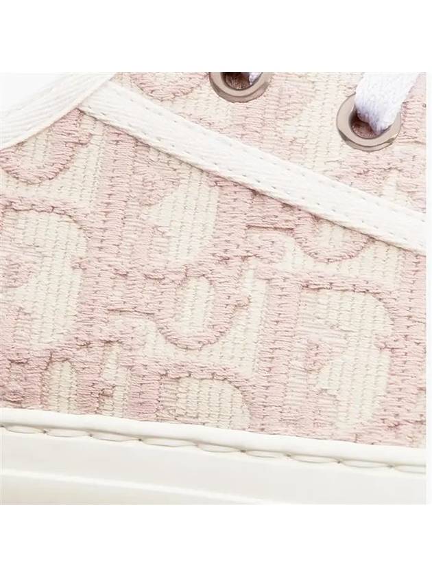 Walk'n' Platform Oblique Embroidered Low Top Sneakers Pink - DIOR - BALAAN 6