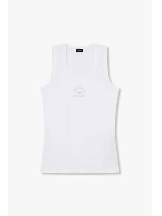 UNDERWEAR Women s Dot Logo Lounge Tank Top White - EMPORIO ARMANI - BALAAN 1