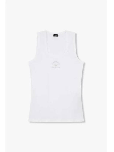 UNDERWEAR Women s Dot Logo Lounge Tank Top White - EMPORIO ARMANI - BALAAN 1