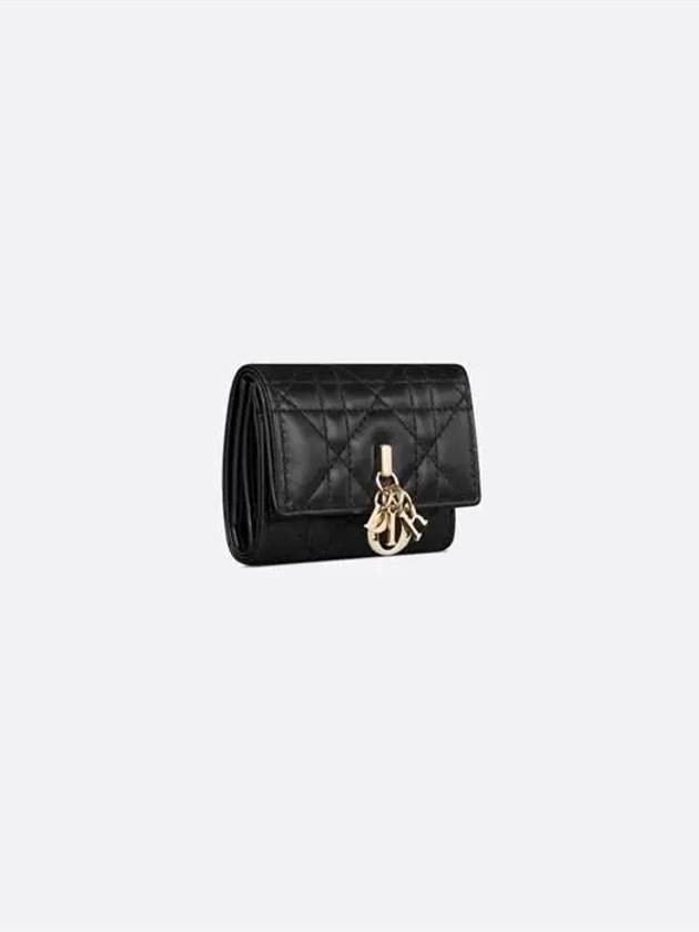 My Dior Cannage Lambskin Wallet Black - DIOR - BALAAN 3