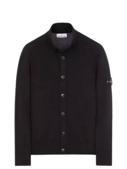 Winter Cotton Cardigan Black - STONE ISLAND - BALAAN 2