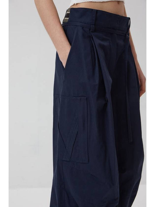 Back banding cargo pants NAVY - REAL ME ANOTHER ME - BALAAN 2