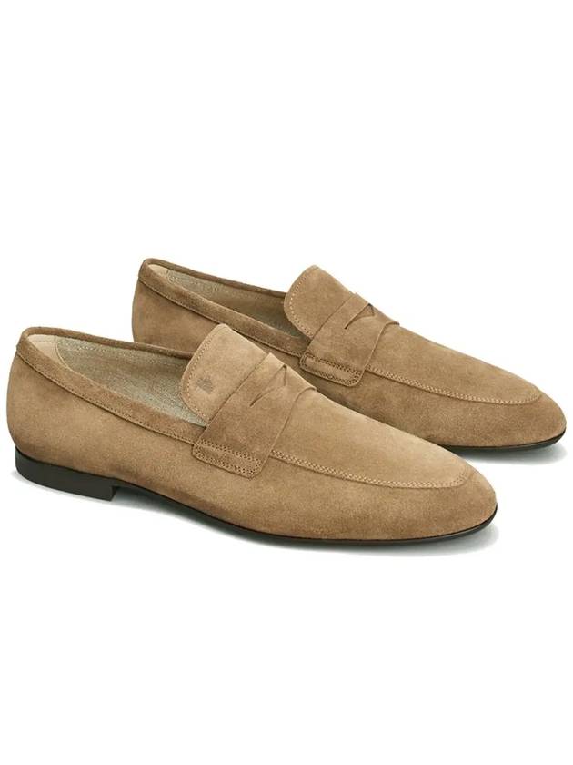 Penny Suede Loafers Beige - TOD'S - BALAAN 5