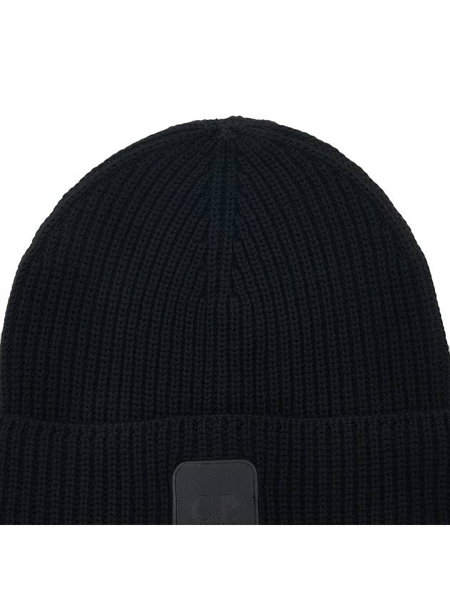 Logo Metropolis Wool Beanie Black - CP COMPANY - BALAAN 8