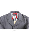 Super 120s Down Chesterfield Single Coat Grey - THOM BROWNE - BALAAN 7