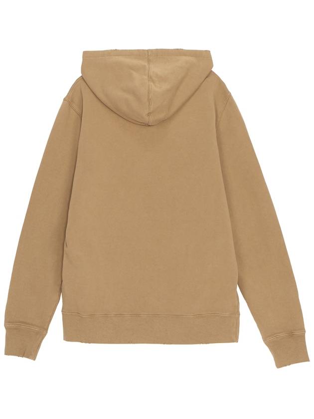 Logo Print Cotton Hoodie Malt - GOLDEN GOOSE - BALAAN 3