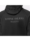 Back Logo Hoodie Black - STONE ISLAND - BALAAN 4