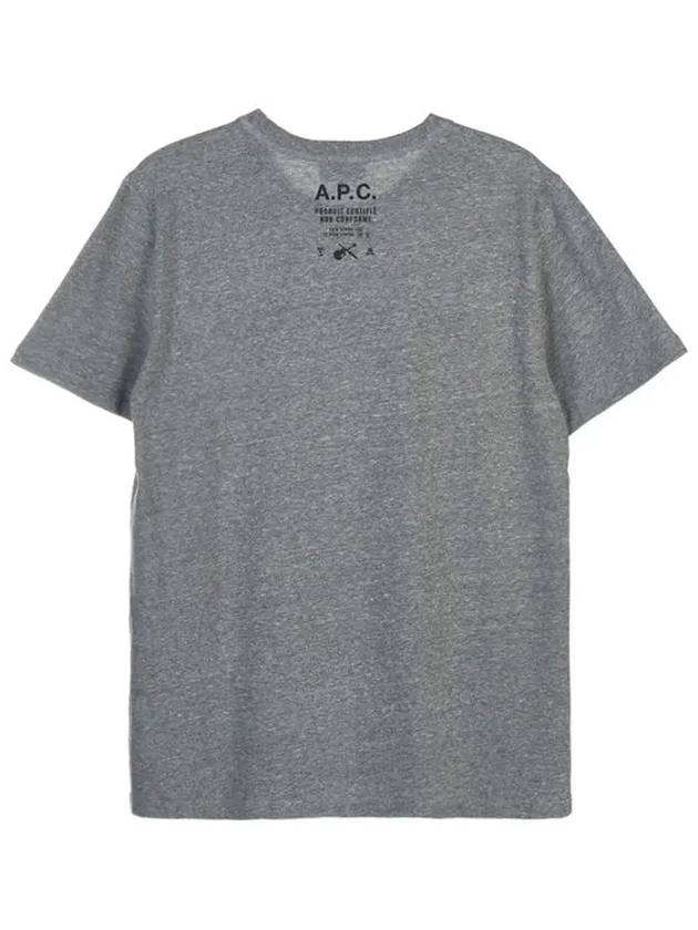 Mike Logo Short Sleeve T-Shirt Gray - A.P.C. - BALAAN.