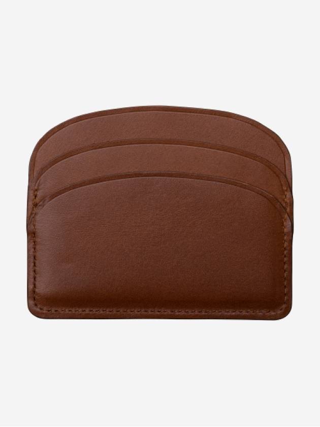 Demi Lune Card Wallet Brown - A.P.C. - BALAAN 3