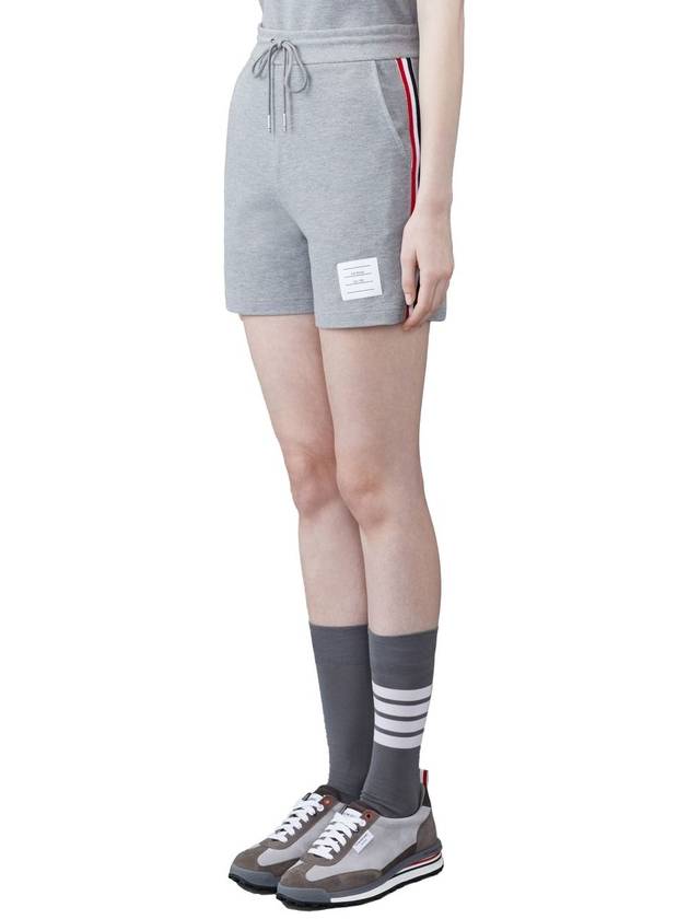 Logo Patch Shorts Light Grey - THOM BROWNE - BALAAN 3