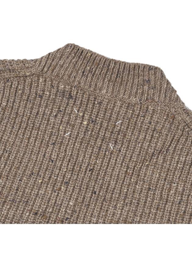 Donegal Classic Cashmere Wool Knit Top Walnut - MAISON MARGIELA - BALAAN 8